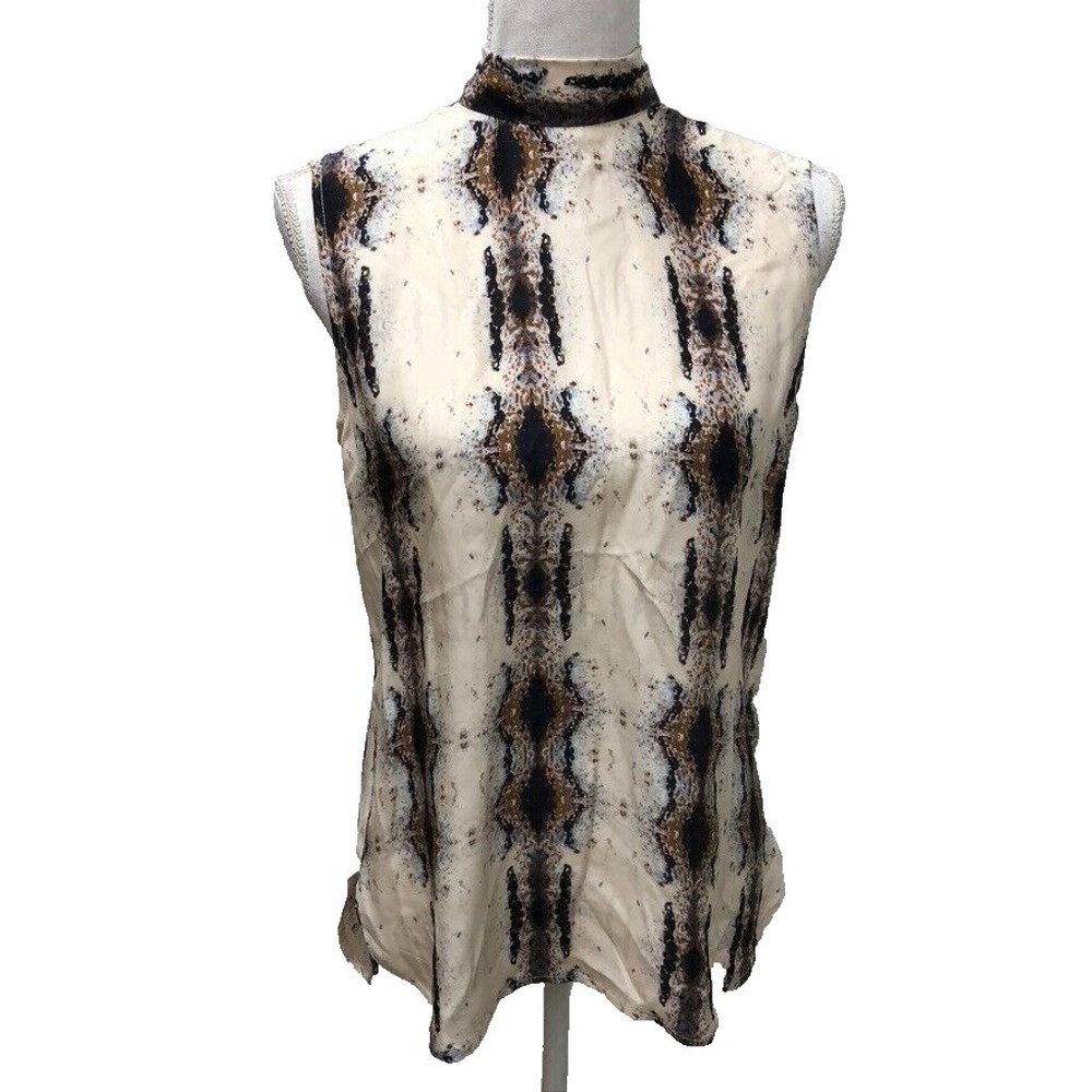 Kal Rieman Silk Blouse Top Womens 4 Business Career Office Whimsigoth